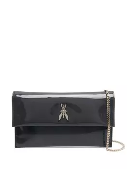 Patrizia Pepe клатч с логотипом Fly, серый