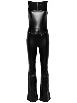 Patrizia Pepe комбинезон из искусственной кожи, черный