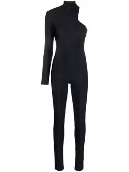 Patrizia Pepe комбинезон с открытой спиной и вырезом, черный