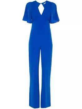 Patrizia Pepe комбинезон с открытой спиной и V-образным вырезом, синий