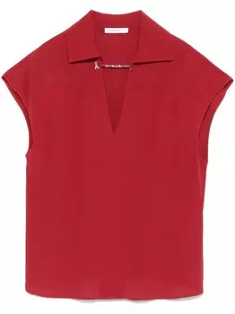 Patrizia Pepe креповая блузка, красный
