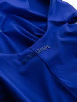 Patrizia Pepe купальник с глубоким U-образным вырезом, синий