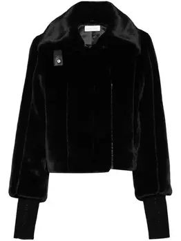 Patrizia Pepe куртка из искусственного меха, черный