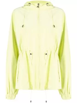 Patrizia Pepe куртка с капюшоном и кулиской, зеленый