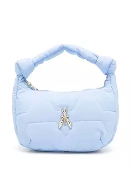 Patrizia Pepe маленькая стеганая сумка-тоут, синий