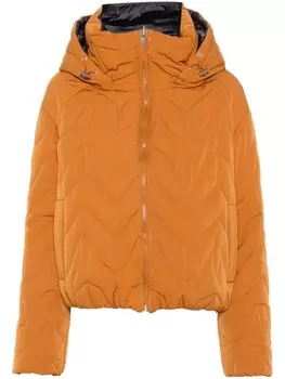 Patrizia Pepe матовая стеганая куртка, коричневый