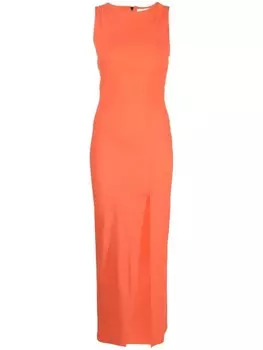 Patrizia Pepe облегающее платье с разрезом, оранжевый
