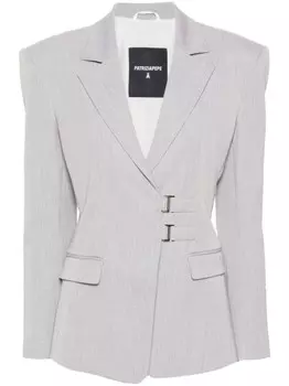 Patrizia Pepe однобортный пиджак, серый