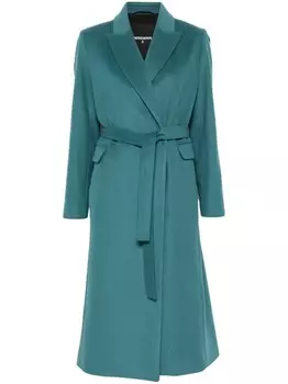 Patrizia Pepe пальто с поясом, зеленый