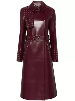 Patrizia Pepe плащ из искусственной кожи на молнии, красный