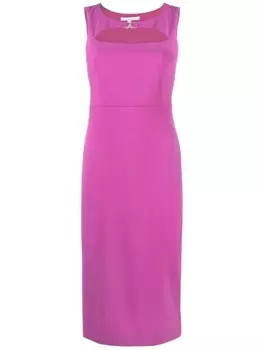Patrizia Pepe платье миди Essential с логотипом, розовый