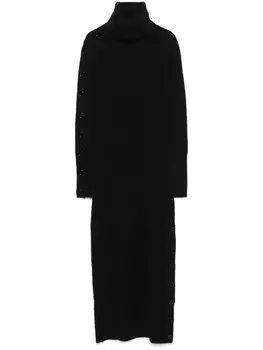 Patrizia Pepe платье миди с длинными рукавами, черный