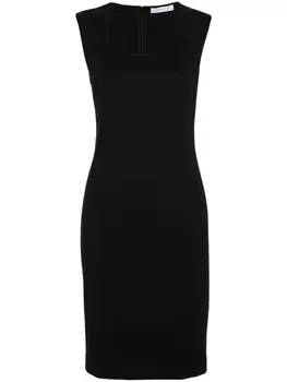 Patrizia Pepe платье миди с мотивом «муха», черный