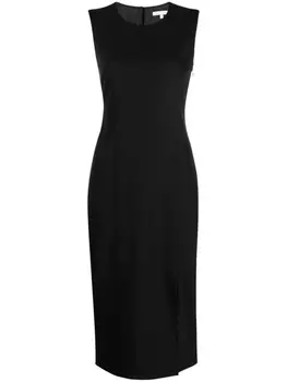 Patrizia Pepe платье миди с разрезом, черный