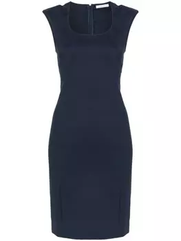 Patrizia Pepe платье-миди с рукавами-крылышками, синий