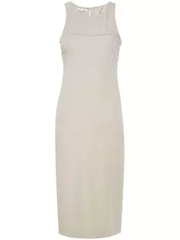 Patrizia Pepe платье миди в полоску, серый