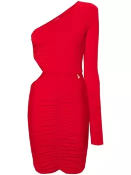 Patrizia Pepe платье мини на одно плечо, красный