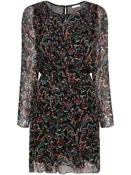 Patrizia Pepe платье мини Paisley-Soul, черный