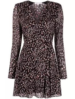 Patrizia Pepe платье мини с V-образным вырезом, черный