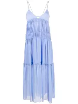 Patrizia Pepe плиссированное платье Abito, синий