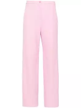 Patrizia Pepe прямые брюки с отутюженными стрелками, розовый
