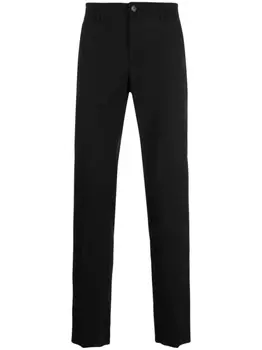 Patrizia Pepe прямые брюки средней посадки, черный