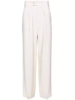 Patrizia Pepe прямые брюки средней посадки, нейтральный цвет