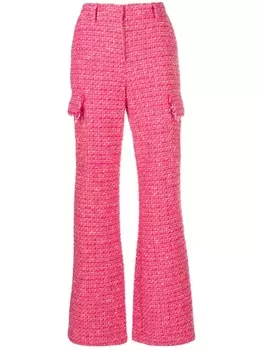 Patrizia Pepe прямые брюки средней посадки, розовый