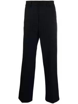 Patrizia Pepe прямые брюки средней посадки, синий