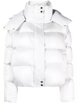 Patrizia Pepe пуховик с капюшоном, серый