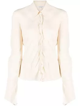 Patrizia Pepe расклешенная блузка, нейтральный цвет