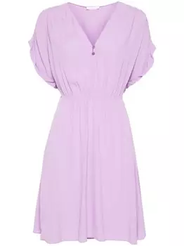 Patrizia Pepe расклешенное платье миди, фиолетовый