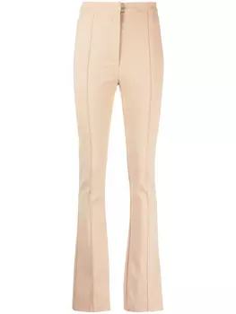 Patrizia Pepe расклешенные брюки с завышенной талией, нейтральный