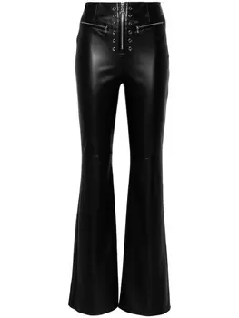 Patrizia Pepe расклешенные леггинсы с высокой талией, черный