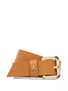 Patrizia Pepe ремень с пряжкой-логотипом, оранжевый