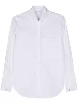 Patrizia Pepe рубашка из хлопка с принтом «мухи», белый