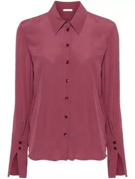 Patrizia Pepe рубашка с коробчатыми складками, фиолетовый