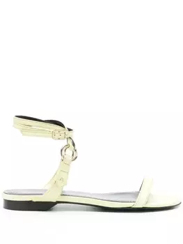 Patrizia Pepe сандалии с пряжками, зеленый