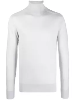 Patrizia Pepe шерстяной джемпер с высоким воротником, серый