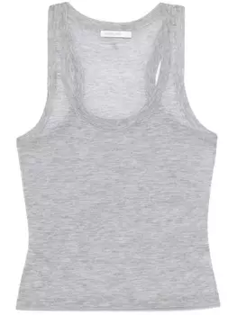 Patrizia Pepe шерстяной топ без рукавов, серый