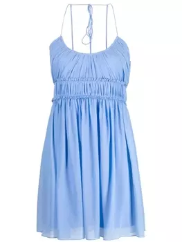 Patrizia Pepe шифоновое платье мини, синий