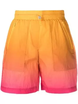 Patrizia Pepe шорты с эффектом градиента, оранжевый
