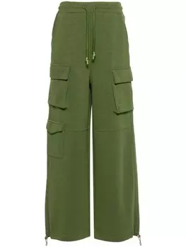 Patrizia Pepe спортивные брюки-карго с завязками на талии, зеленый