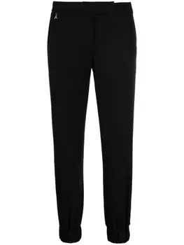 Patrizia Pepe спортивные брюки с заниженной талией и логотипом, черный