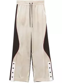 Patrizia Pepe спортивные брюки со вставками, нейтральный