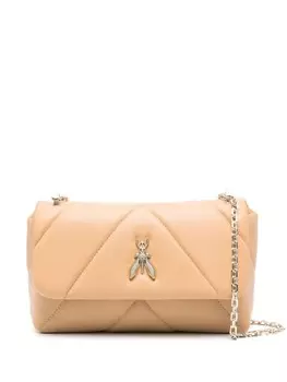 Patrizia Pepe сумка через плечо с аппликацией Fly, нейтральный цвет