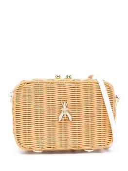 Patrizia Pepe сумка через плечо Wicker, нейтральный цвет