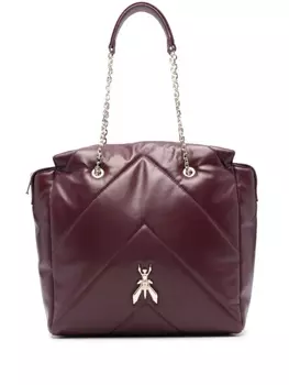 Patrizia Pepe сумка на плечо с декором Fly, фиолетовый