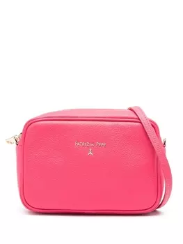 Patrizia Pepe сумка на плечо с пряжкой Fly, розовый