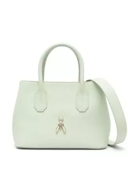 Patrizia Pepe сумка-тоут размера мини, зеленый